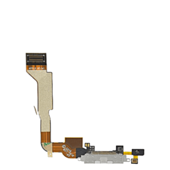 Charging Port Flex Cable for iPhone 4 CDMA (WHITE) (Premium)