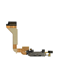 Charging Port Flex Cable for iPhone 4 GSM (BLACK) (Premium)