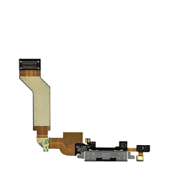 Charging Port Flex Cable for iPhone 4S (BLACK) (Premium)