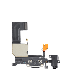 Charging Port Flex Cable for iPhone 5C (BLACK) (Premium)
