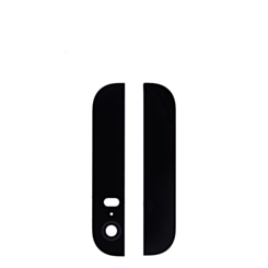 Back Glass Set for iPhone 5S (Top & Bottom) (BLACK)