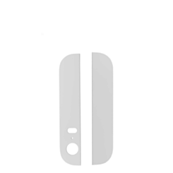 Back Glass Set for iPhone 5S (Top & Bottom) (WHITE)