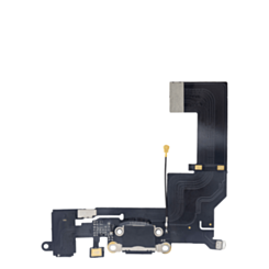 Charging Port Flex Cable for iPhone 5SE (BLACK) (Premium)