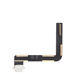 Charging Port Flex Cable for iPad 6 (2018) / iPad 5 (2017) / Air 1 (Soldering Required) (WHITE) (Premium)
