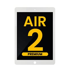 LCD and Digitizer Assembly for iPad Air 2 (WHITE) (Sleep / Wake Sensor Flex Pre-Installed) (Premium)