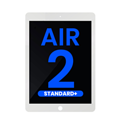 Standard+ LCD and Digitizer Assembly for iPad Air 2 (WHITE) (Sleep / Wake Sensor Flex Pre-Installed)