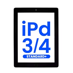 Standard+ Digitizer iPad 3 / iPad 4 (BLACK) (iPad 3 Home Button Pre-Installed)