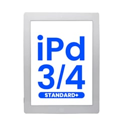 Standard+ Digitizer iPad 3 / iPad 4 (WHITE) (iPad 4 Home Button Pre-Installed)