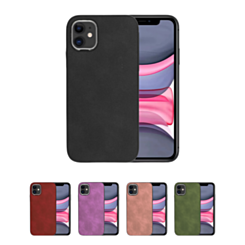 iPhone 11 Matte Retro Leather Case