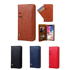 iPhone 11 Pro Luxury Leather Wallet Case with Credit Card Slot