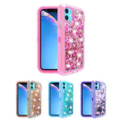 iPhone 11 Pro Protective Glitter Liquid Bumper Case