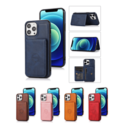 iPhone 12 / 12 Pro Leather Pocket Wallet Case