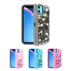 iPhone 12 Mini Protective Glitter Liquid Bumper Case