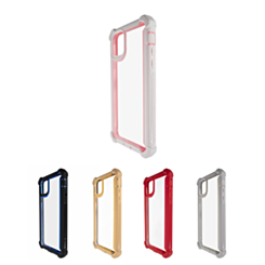 iPhone 12 Pro Max 3in1 Hybrid Clear Soft TPU Hard PC Back Cover Case