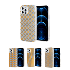 iPhone 12 Pro Max Dual Layer Gold Design Printed Case