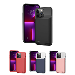 iPhone 13 Mini Portable Soft Rubber Slim Protective Charging Case 6000mAh