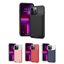iPhone 13 Portable Soft Rubber Slim Protective Charging Case 7000mAh