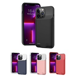 iPhone 13 Pro Max Portable Soft Rubber Slim Protective Charging Case 7000mAh