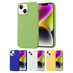 Soft Solid Silicone Case (Full Buttom Cover) for iPhone 13 / 14 / 16e / 17e
