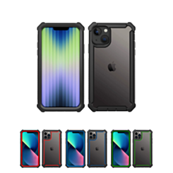 iPhone 14 / 13 3in1 Hybrid Clear Soft TPU Hard PC Back Cover Case