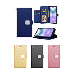 iPhone 14 Pro Elegant Leather Wallet Case