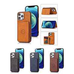 iPhone 14 Pro Max Leather Pocket Wallet Case