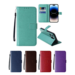 iPhone 14 Pro Max Leather Wallet Case with Card Slot