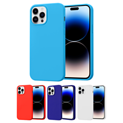 iPhone 14 Pro Max Soft Solid Silicone Case (Full Buttom Cover)