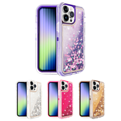 iPhone 14 Pro Protective Glitter Liquid Bumper Case