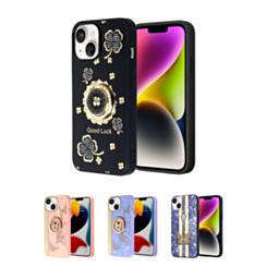 iPhone 15 Luxury Diamond Shiny Cases with Butterfly Design