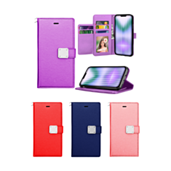 iPhone 14 Plus / 15 Plus Elegant Leather Wallet Case