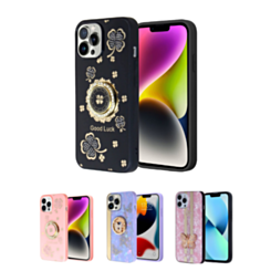iPhone 15 Pro Max Luxury Diamond Shiny Cases with Butterfly Design