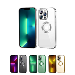 iPhone 15 Pro Shiny Wireless Charging Clear Case