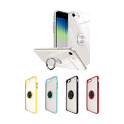 iPhone 7G / 8G / SE 2020 Hard PC Rear / Soft TPU Colorful Border Case with I - ring Holder