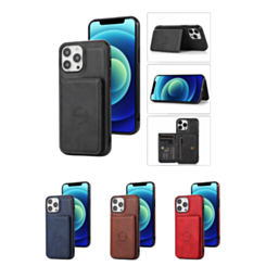 iPhone 7G / 8G / SE 2020 Leather Pocket Wallet Magnetic Case