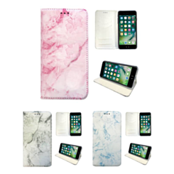 iPhone 8P / 7P / 6sP / 6P Marble Design Wallet Case