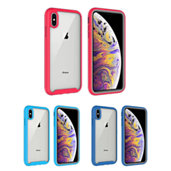 iPhone 8P / 7P 3 in1 Transparent Clear Slim Hybrid Bumper Phone Case