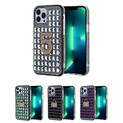 iPhone 8P / 7P Crystal Stones Case with Five Adornment