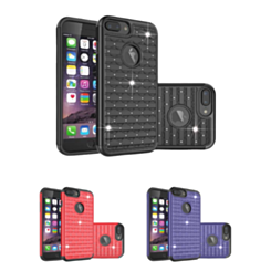 iPhone 8P / 7P Diamond Rhinestone Dual Layer Hybrid Case