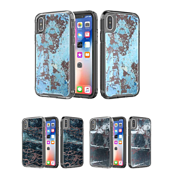 iPhone XR Marble Design Black Bumper Shockproof Case
