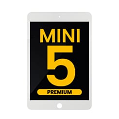 LCD and Digitizer Assembly for iPad Mini 5 (WHITE) (Sleep / Wake Sensor Flex Pre-Installed) (Premium)
