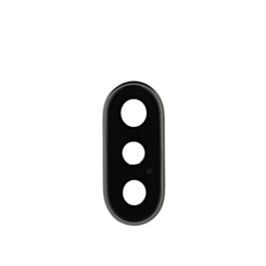 Back Camera Lens with Bracket for iPhone X (SILVER)