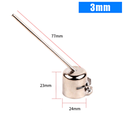 KAIGEXIN 850 Universal Hot Air Gun Head Long Welding Nozzle - 3mm