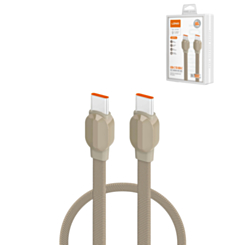 LDNIO PD LC211C USSB C-C Fast Charging Data Cable (3ft) (65W) (TITANIUM GOLD) (Only Ground Shipping)