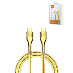 LDNIO LC652C USB C-C Fast Charging Data Cable (GOLD) (6ft) (65w) (Only Ground Shipping)
