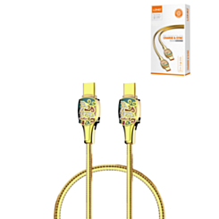 LDNIO LC881C PD 3.1 USB C-C Fast Charging Cable (GOLD) (3ft) (65W) (Only Ground Shipping)