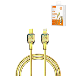 LDNIO LC882I PD-3.1 USB C-L Non-MFI Fast Charging Cable (GOLD) (6ft) (30W) (Only Ground Shipping)