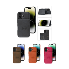 Leather Pocket Wallet Case for iPhone 16 (Only Ground Shipping)