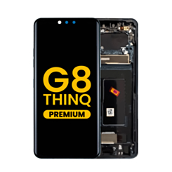 OLED Assembly with Frame for LG G8 ThinQ (G820) (BLACK) (Premium)