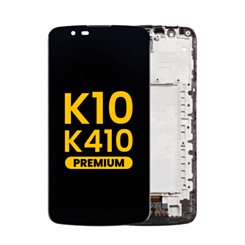 LCD Assembly with Frame for LG K10 (K410 / 2016) (BLACK) (Premium)